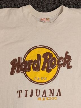 Authentic Vintage Hard Rock Cafe Tijuana Thin Tee Early 90s Single Stitch Worn
